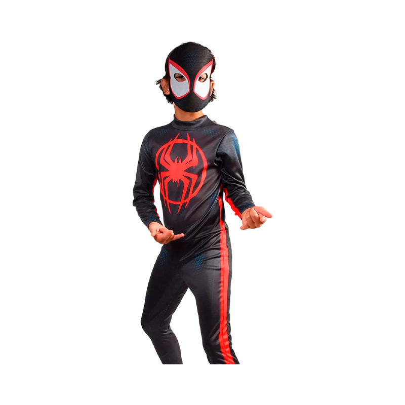 FANTASIA INFANTIL ROSITA SUPER MAGIA SPIDER-MAN ACROSS THE SPIDER-VERSE MILES MORALES 7290 M 2 PEÇAS