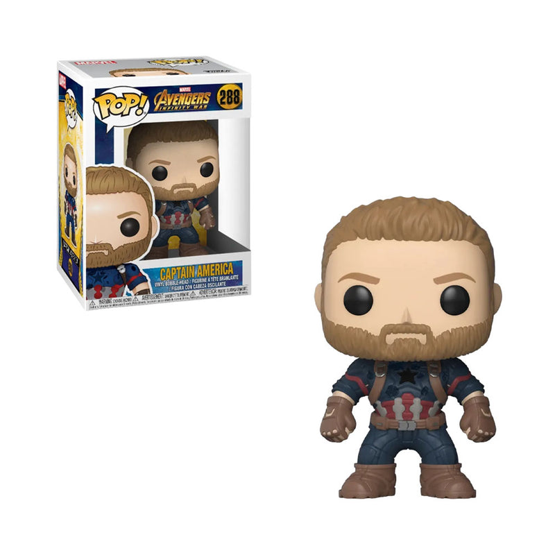 BONECO FUNKO POP MARVEL AVENGERS INFINITY WAR CAPTAIN AMERICA 288